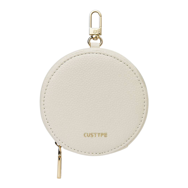 Custype รุ่น Classic Lychee Round Pouch - กระเป๋า - สี Beige