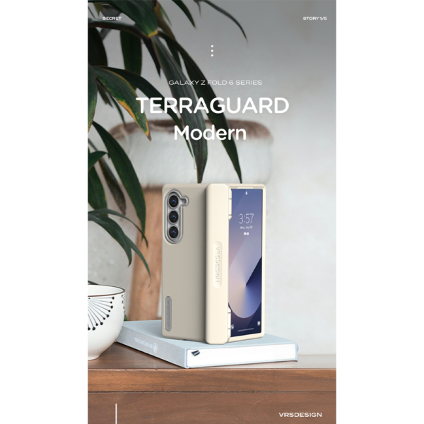 VRS รุ่น Terra Guard Modern S - เคส Galaxy Z Fold 6 Cream