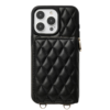 Custype รุ่น ZipPouch Classic Wallet - เคส iPhone 15 Pro - สี Classic Argyle Black