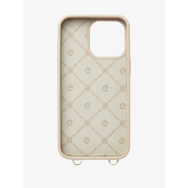 Custype รุ่น ZipPouch E-Stand Wallet - เคส iPhone 15 Pro - สี Lychee Beige