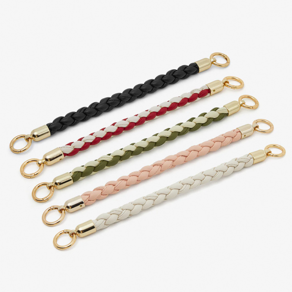 Custype รุ่น Double Ring Braided Phone Case Wrist Strap - สายคล้องข้อมือ - สี Black