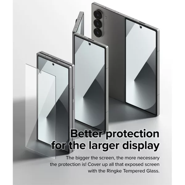 Ringke รุ่น Cover Display Protector Glass - ฟิล์มกระจก Galaxy Z Fold 6 (ฟิล์ม2แผ่น)