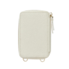 Custype รุ่น Economical Kit Magnetic Detachable Zipper Wallet - ที่เก็บบัตรติดหลังมือถือสำหรับ iPhone 15 Pro Max - สี Beige