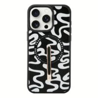 Custype รุ่น Progrip Magsafe iPhone Case with Printing - เคส iPhone 15 Pro Max - สี Graphic Black/White