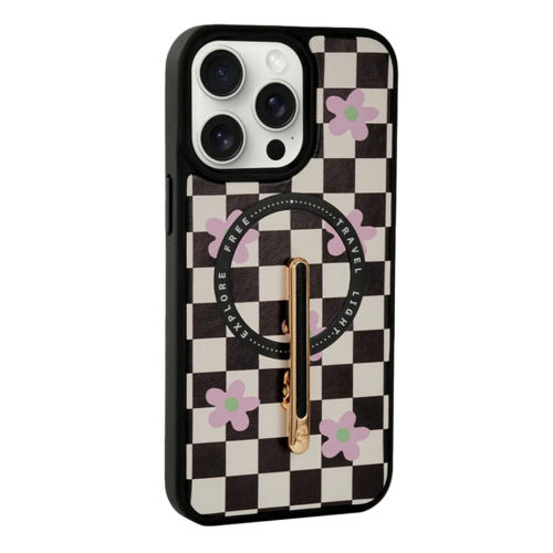 Custype รุ่น Progrip Magsafe iPhone Case with Printing - เคส iPhone 15 Pro Max - สี Checkboard Black/White - Image 2