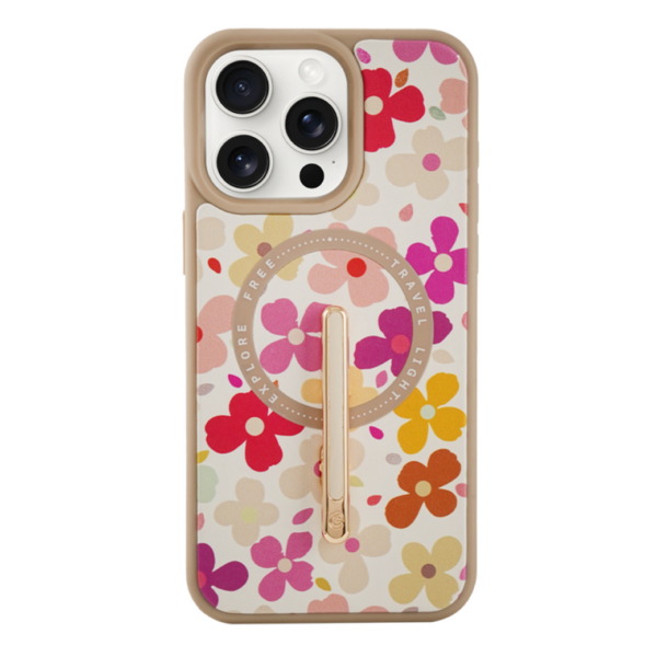 Custype รุ่น Progrip Magsafe iPhone Case with Printing - เคส iPhone 15 Pro Max - สี Colorful Flower