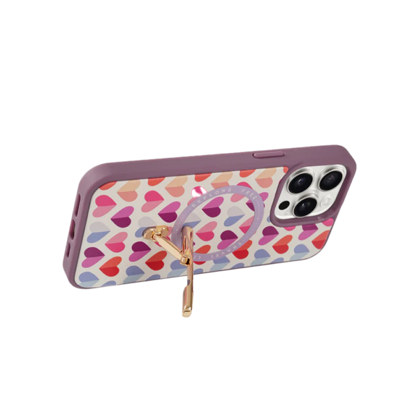 Custype รุ่น Progrip Magsafe iPhone Case with Printing - เคส iPhone 15 Pro Max - สี Heart Purple