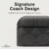 Coach รุ่น Slim Wrap - เคส AirPods Pro 1/2 - สี Signature Charcoal