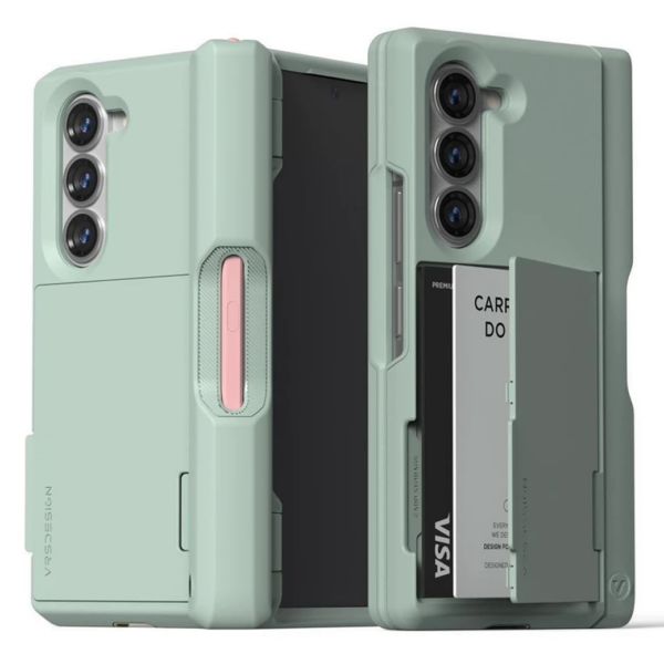 VRS รุ่น Terra Guard Modern Go S - เคส Galaxy Z Fold 6 - สี Marine Green