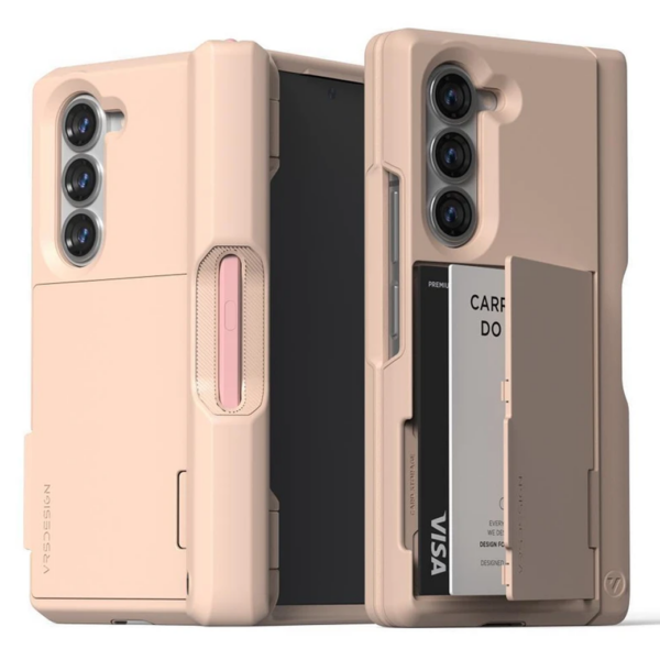 VRS รุ่น Terra Guard Modern Go S - เคส Galaxy Z Fold 6 - สี Pink Sand