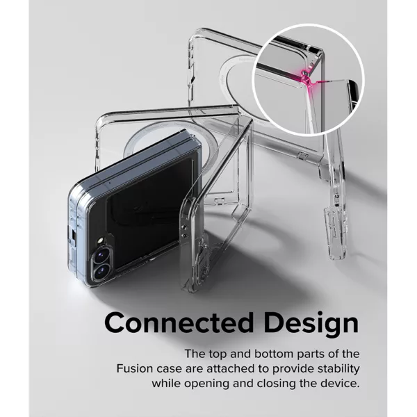 Ringke รุ่น Fusion Magnetic - เคส Galaxy Z Flip 6 - สี Clear