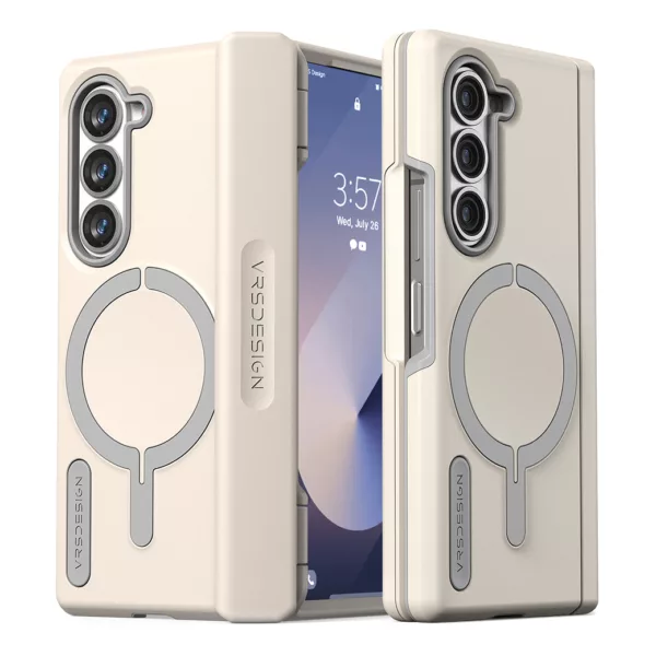 VRS รุ่น Terra Guard Modern Halo - เคส Galaxy Z Fold 6 - สี Cream