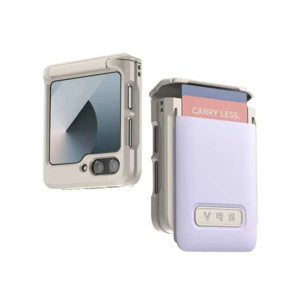 VRS รุ่น D-Wallet Pebble - เคส Galaxy Z Flip 6 - สี Purple