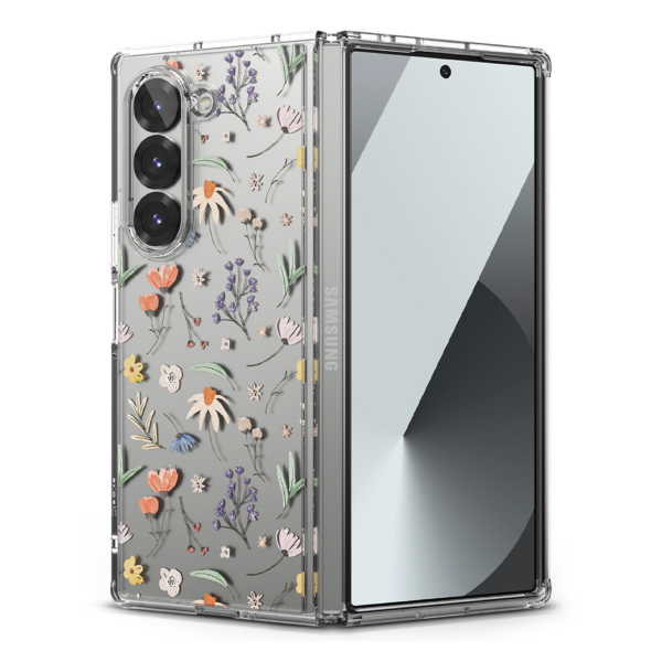 Ringke รุ่น Fusion Design - เคส Galaxy Z Fold 6 - ลาย Dry Flowers