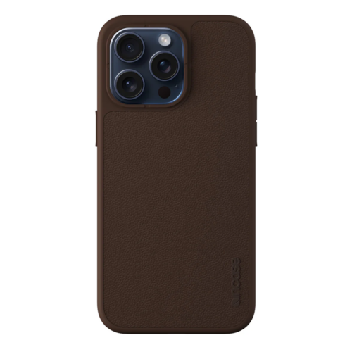 Incase รุ่น Icon with MagSafe - เคส iPhone 15 Pro Max - สี Brown Pebbled Leather - Image 5
