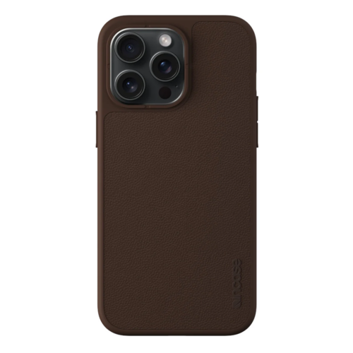 Incase รุ่น Icon with MagSafe - เคส iPhone 15 Pro Max - สี Brown Pebbled Leather - Image 7