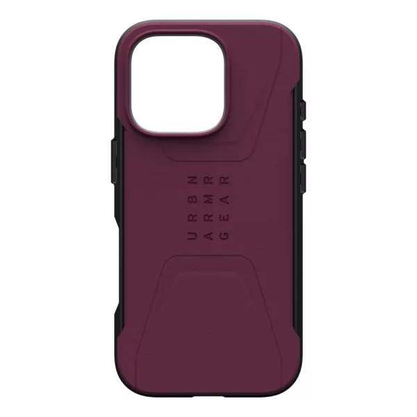 UAG รุ่น Civilian Magsafe - เคส iPhone 16 Pro - สี Bordeaux