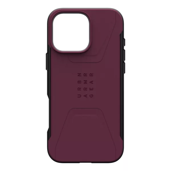 UAG รุ่น Civilian Magsafe - เคส iPhone 16 Pro Max - สี Bordeaux