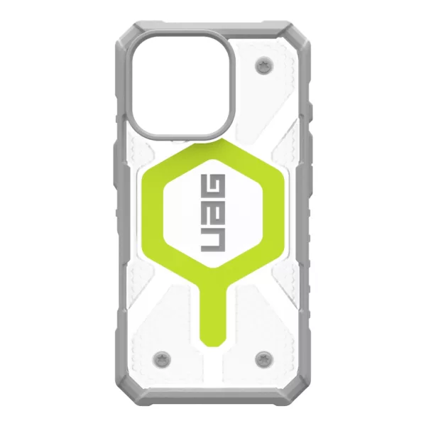 UAG รุ่น Pathfinder Clear Magsafe - เคส iPhone 16 Pro - สี Active Neon