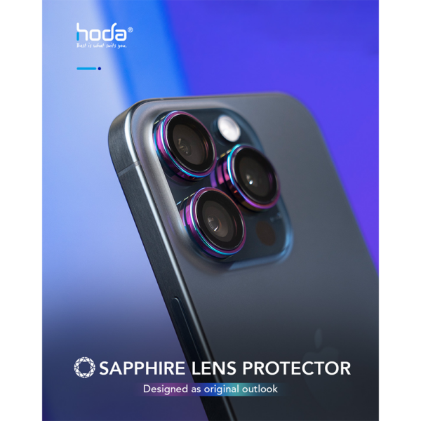 Hoda รุ่น Sapphire Lens Protector - กระจกเลนส์กล้อง iPhone 16 Pro / 16 Pro Max