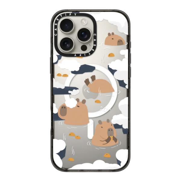 Casetify รุ่น Impact Case with Magsafe/Black - เคส iPhone 16 Pro Max - สี Floating Capybara