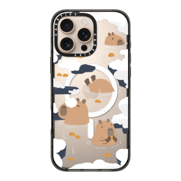 Casetify รุ่น Impact Case with Magsafe/Black - เคส iPhone 16 Pro Max - สี Floating Capybara