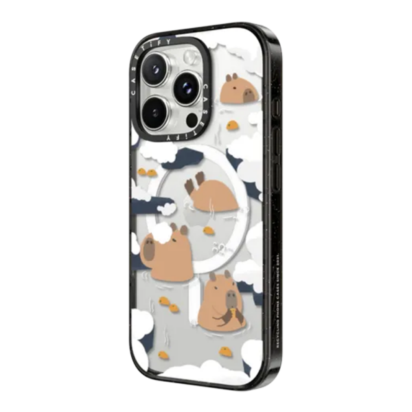 Casetify รุ่น Impact Case with Magsafe/Black - เคส iPhone 16 Pro Max - สี Floating Capybara