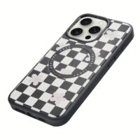 Custype รุ่น Magnetic Wireless Charging Phone Case with Printing - เคส iPhone 16 Pro Max - สี Checkboard Black/White