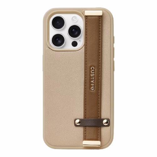 Custype รุ่น StandEase- Wrist Stand Phone Case - เคส iPhone 16 Pro Max - สี Brown