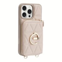 Custype รุ่น ZipPouch E-Stand Wallet Phone Case - เคส iPhone 16 Pro Max - สี Triangle Pink
