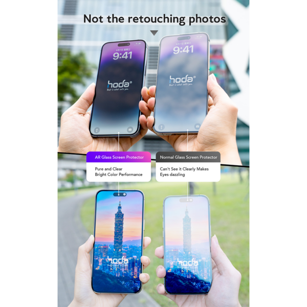 Hoda รุ่น Glass Protector Anti-Reflection - ฟิล์มกระจก iPhone 16 Pro