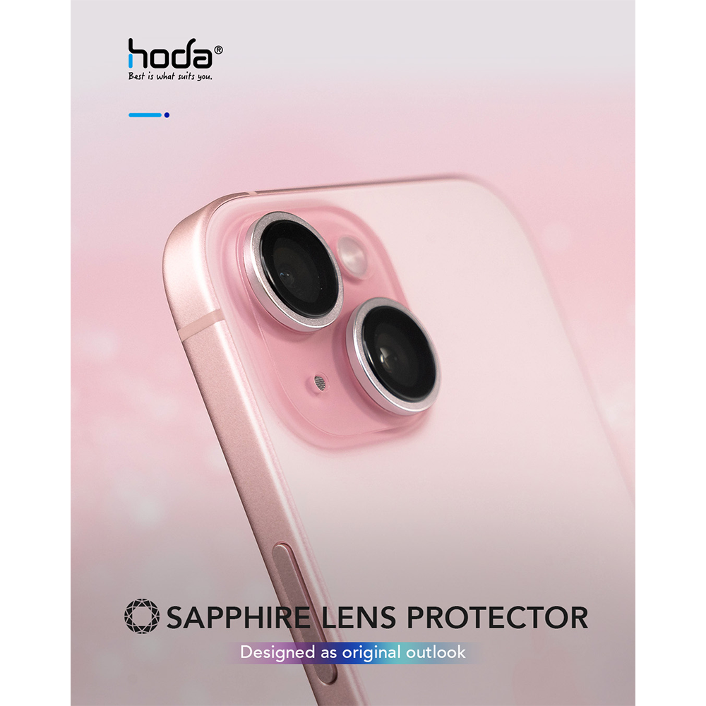 Hoda รุ่น Sapphire Lens Protector - กระจกเลนส์กล้อง iPhone 16 / 16 Plus