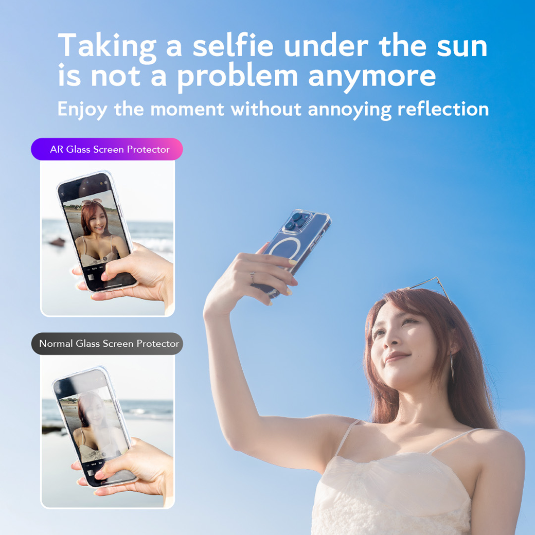 Hoda รุ่น Glass Protector Anti-Reflection - ฟิล์มกระจก iPhone 16 Pro