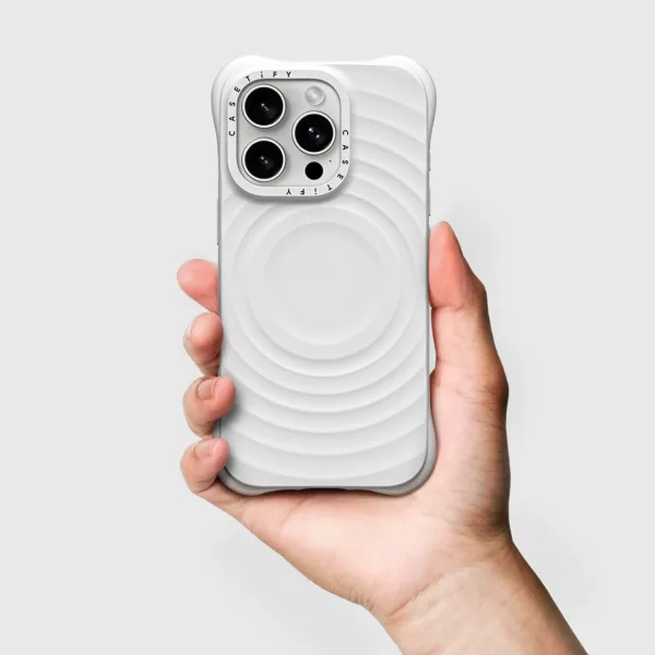 Casetify รุ่น The Ripple Case - เคส iPhone 16 Pro - สี White