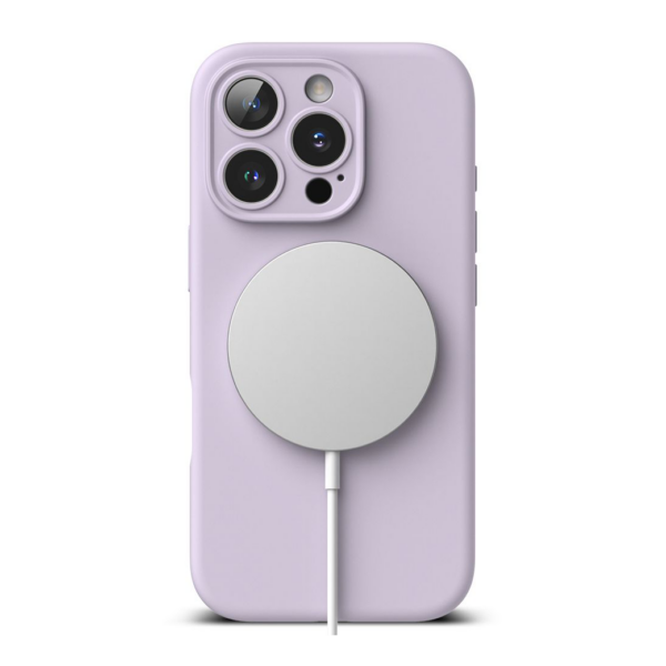 Ringke รุ่น Silicone Magnetic - เคส iPhone 16 Pro - สี Light Purple