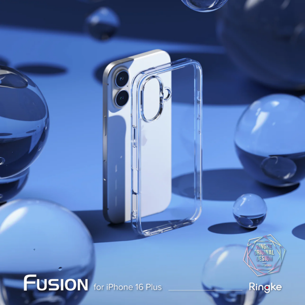 Ringke รุ่น Fusion - เคส iPhone 16 Plus - สี Clear