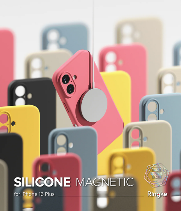 Ringke รุ่น Silicone Magnetic - เคส iPhone 16 Plus - สี Blue