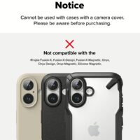 Ringke รุ่น Camera Protector Glass - กระจกเลนส์กล้อง iPhone 16 / 16 Plus (2 แผ่น)