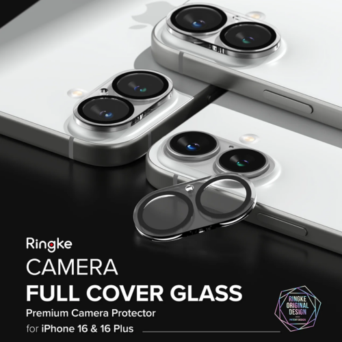 Ringke รุ่น Camera Protector Glass - กระจกเลนส์กล้อง iPhone 16 / 16 Plus (2 แผ่น) - Image 2