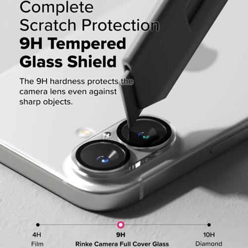 Ringke รุ่น Camera Protector Glass - กระจกเลนส์กล้อง iPhone 16 / 16 Plus (2 แผ่น) - Image 4