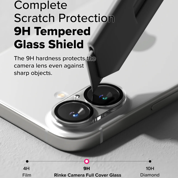 Ringke รุ่น Camera Protector Glass - กระจกเลนส์กล้อง iPhone 16 / 16 Plus (2 แผ่น)