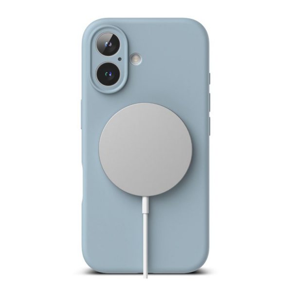 Ringke รุ่น Silicone Magnetic - เคส iPhone 16 - สี Blue