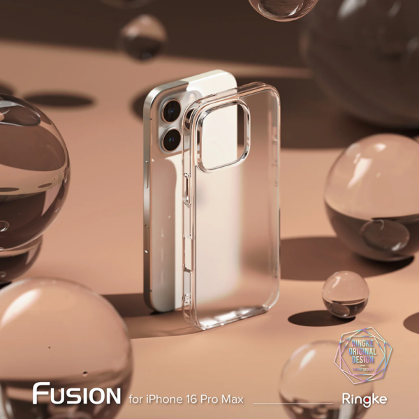 Ringke รุ่น Fusion - เคส iPhone 16 Pro Max - สี Matte Clear