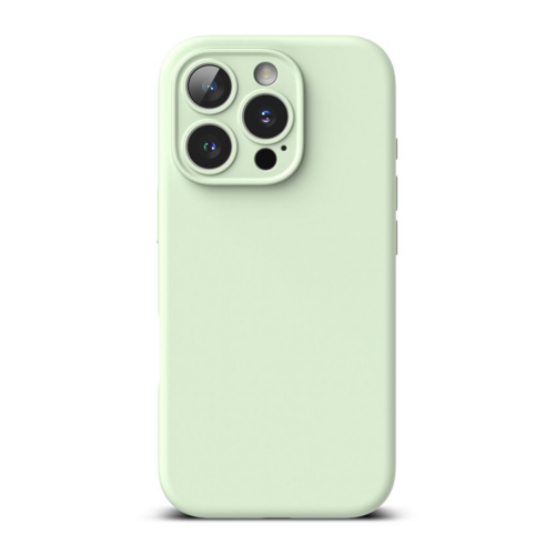 Ringke รุ่น Silicone Magnetic - เคส iPhone 16 Pro Max - สี Soft Mint - Image 3