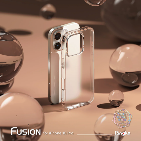 Ringke รุ่น Fusion - เคส iPhone 16 Pro - สี Matte Clear