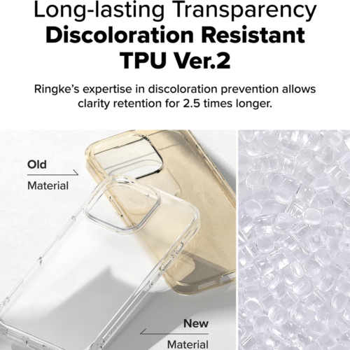 Ringke รุ่น Fusion - เคส iPhone 16 Pro - สี Matte Clear - Image 3