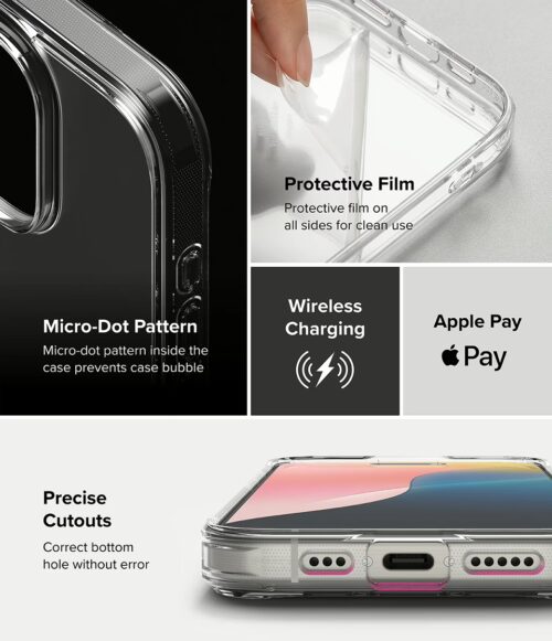 Ringke รุ่น Fusion - เคส iPhone 16 Pro - สี Matte Clear - Image 7
