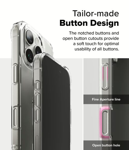 Ringke รุ่น Fusion - เคส iPhone 16 Pro - สี Matte Clear - Image 8