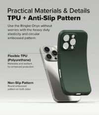 Ringke รุ่น Onyx - เคส iPhone 16 Pro - สี Dark Green