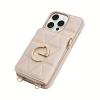 Custype รุ่น ZipPouch E-Stand Wallet Phone Case - เคส iPhone 16 Pro Max - สี Triangle Pink